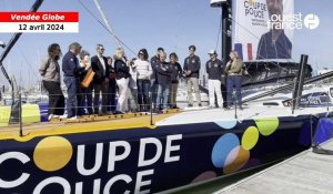 VIDÉO. Vendée Globe : Le bateau du skipper Manuel Cousin baptisé aux Sables-d’Olonne 