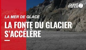 VIDÉO. La Mer de Glace, le glacier à Chamonix-Mont-Blanc, fond à toute vitesse
