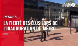 VIDÉO. Rennes : les anciens maires socialistes présents lors de l'inauguration de la ligne B du métro