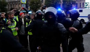Russie: rassemblement anti-mobilisation dans les rues de Saint-Pétersbourg