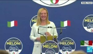 Italie : la candidate d'extrême droite Giorgia Meloni arrive en tête des élections