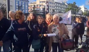 Le Havre. Manifestation pro IVG devant la gare du Havre