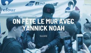 Yannick Noah inaugure l’association Fête le mur à Romilly