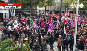 VIDÉO. Plusieurs milliers de manifestants réunis place de la Liberté, à Brest
