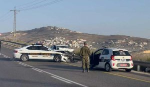 Les forces israéliennes sur les lieux de l'incident à Naplouse