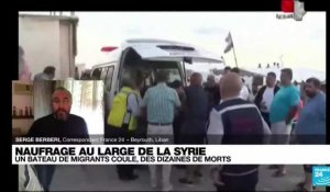 Syrie : au moins 73 morts dans le naufrage d'un bateau de migrants partis du Liban
