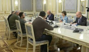 La ministre des Affaires étrangères Catherine Colonna rencontre Zelensky à Kiev