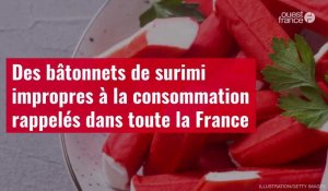VIDÉO. Des bâtonnets de surimi impropres à la consommation rappelés dans toute la France