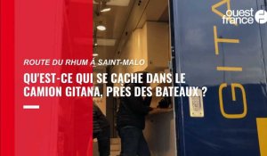 VIDEO. Route du Rhum : qu'est-ce qui se cache dans le camion Gitana ? 