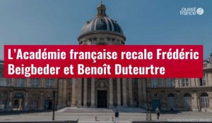 VIDÉO. L’Académie française recale Frédéric Beigbeder et Benoît Duteurtre