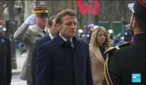 Macron préside la cérémonie de commémoration du 11 novembre à Paris