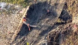 A Wimereux, travaux impressionnants sur le talus SNCF après l’effondrement