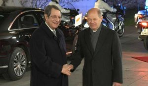 Le chancelier allemand Olaf Scholz accueille à Berlin le président chypriote Nicos Anastasiades