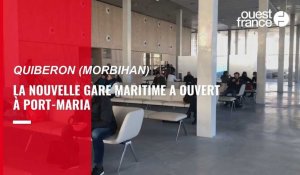 VIDÉO. A Quiberon, la nouvelle gare maritime a ouvert à Port-Maria