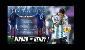 GIROUD égale HENRY ! Messi et l'Argentine prennent cher au pays ! Cristiano RONALDO au chômage !