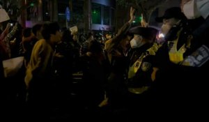 Protestations à Shanghai contre la politique "zéro Covid" du gouvernement chinois
