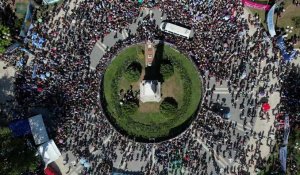 Argentine: les "Mères de la place de Mai" dispersent les cendres de Hebe de Bonafini