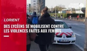 VIDÉO. Des lycéens se mobilisent à Lorient contre les violences faites au femmes