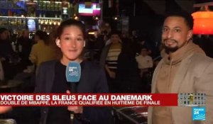 "Ambiance survoltée" à Paris pour la victoire des Bleus face au Danemark