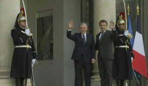 Macron reçoit le président d’Ouzbékistan à l'Elysée