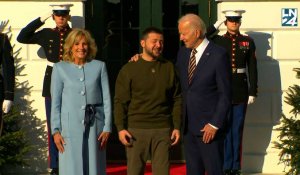 Zelensky est arrivé à la Maison Blanche, accueilli par Biden