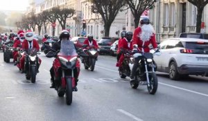 Les pères Noël motards à Reims