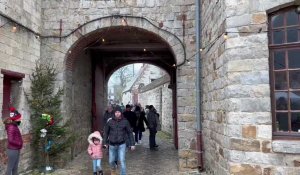 Ambiance au marché de Noël du château d’Olhain