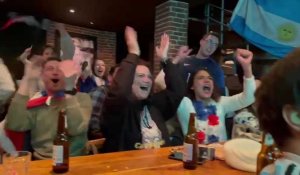 La joie des supporters marnais après l'égalisation des Bleus 2