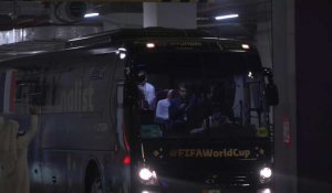 Mondial: l'équipe de France quitte le stade Lusail après la défaite