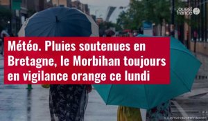 VIDÉO. Météo : pluies soutenues en Bretagne, le Morbihan toujours en vigilance orange ce