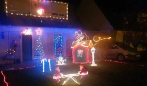 Une maison illuminée pour Noël à Louviers 