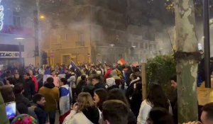 Les supporters français à Perpignan