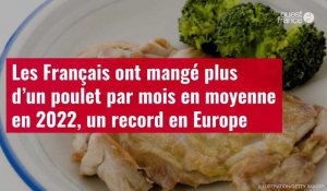 VIDÉO. Les Français ont mangé plus d’un poulet par mois en moyenne en 2022, un record en Europe