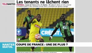 Journal de 8H45 : Nantes ira en demi-finale de la coupe de France après sa victoire face à Lens 2-1