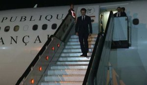 Emmanuel Macron arrive en République démocratique du Congo