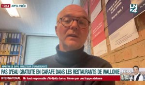 Pas d'eau gratuite en carafe dans les restaurants en Wallonie