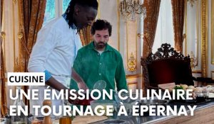 L’émission « Cuisine ouverte » en tournage à Epernay