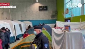 VIDÉO. Un gymnase occupé par des exilés évacué à Rennes