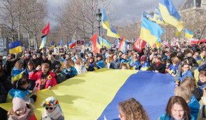 Paris: manifestation de soutien à l'Ukraine