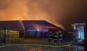 Bierne : une usine de menuiserie en feu
