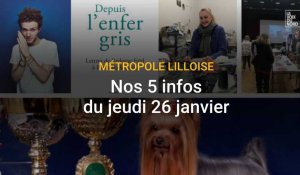 Métropole lilloise : nos 5 infos du jeudi 26 janvier