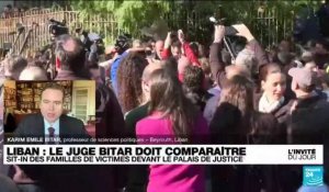 Explosion au port de Beyrouth : sit-in des familles de victimes en soutien au juge Bitar