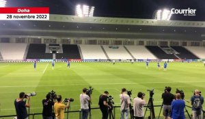 Coupe du monde. VIDÉO : entraînement ludique pour les Bleus à deux jours de France-Tunisie