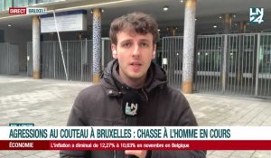 Agressions au couteau à Bruxelles : chasse à l’homme en cours