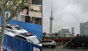 Shanghai: un important dispositif policier sur le site où ont eu lieu les manifestations