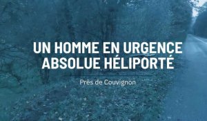 Accident à Couvignon: un homme en urgence absolue héliporté