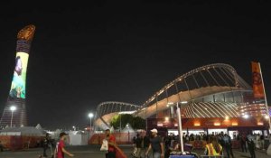 Mondial: le Torch Doha près d'un stade affiche une image de Pelé