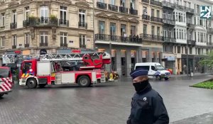 Une explosion et un incendie dans le centre de Bruxelles
