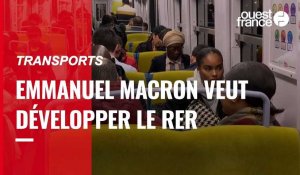 VIDÉO. Transports : Emmanuel Macron annonce l'objectif de développer un RER dans dix métropoles françaises