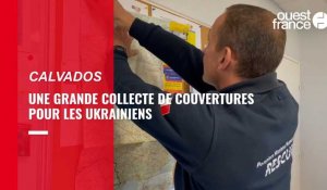 VIDÉO. Une grande collecte de couvertures lancée dans le Calvados pour l'Ukraine